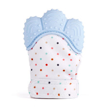 Load image into Gallery viewer, Baby Silicone Mitts Teething Mitten Glove Sound Teether Newborn Chewable Nursing Mittens Teether Natural stop Sucking Thumb Toy