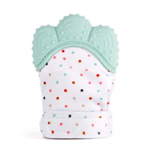Load image into Gallery viewer, Baby Silicone Mitts Teething Mitten Glove Sound Teether Newborn Chewable Nursing Mittens Teether Natural stop Sucking Thumb Toy