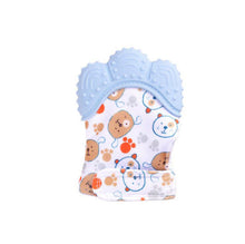 Load image into Gallery viewer, Baby Silicone Mitts Teething Mitten Glove Sound Teether Newborn Chewable Nursing Mittens Teether Natural stop Sucking Thumb Toy