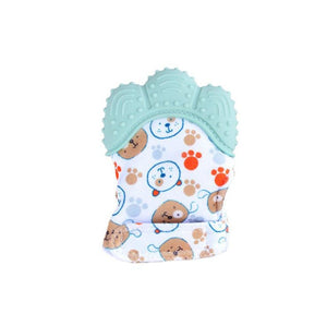 Baby Silicone Mitts Teething Mitten Glove Sound Teether Newborn Chewable Nursing Mittens Teether Natural stop Sucking Thumb Toy