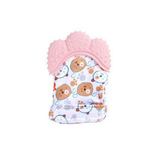 Baby Silicone Mitts Teething Mitten Glove Sound Teether Newborn Chewable Nursing Mittens Teether Natural stop Sucking Thumb Toy