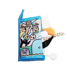 Load image into Gallery viewer, Baby Toys Infant Baby Book Early Development Cloth Books For Kids Learning Education Activity Books Animal Tails Dinosaur SZ04