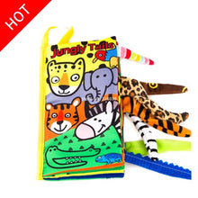 Load image into Gallery viewer, Baby Toys Infant Baby Book Early Development Cloth Books For Kids Learning Education Activity Books Animal Tails Dinosaur SZ04