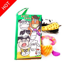 Load image into Gallery viewer, Baby Toys Infant Baby Book Early Development Cloth Books For Kids Learning Education Activity Books Animal Tails Dinosaur SZ04