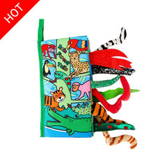 Load image into Gallery viewer, Baby Toys Infant Baby Book Early Development Cloth Books For Kids Learning Education Activity Books Animal Tails Dinosaur SZ04