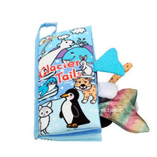 Load image into Gallery viewer, Baby Toys Infant Baby Book Early Development Cloth Books For Kids Learning Education Activity Books Animal Tails Dinosaur SZ04