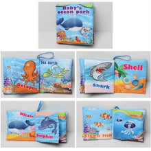 Load image into Gallery viewer, Baby Toys Infant Baby Book Early Development Cloth Books For Kids Learning Education Activity Books Animal Tails Dinosaur SZ04