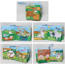 Load image into Gallery viewer, Baby Toys Infant Baby Book Early Development Cloth Books For Kids Learning Education Activity Books Animal Tails Dinosaur SZ04