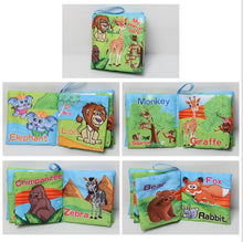 Load image into Gallery viewer, Baby Toys Infant Baby Book Early Development Cloth Books For Kids Learning Education Activity Books Animal Tails Dinosaur SZ04