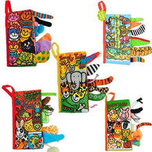 Load image into Gallery viewer, Baby Toys Infant Baby Book Early Development Cloth Books For Kids Learning Education Activity Books Animal Tails Dinosaur SZ04